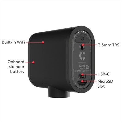 Logitech Mevo Start HD 1080p Live-Streaming Webcam, Black (961-000498)