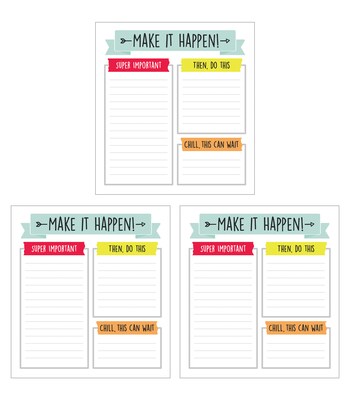 Carson-Dellosa Aim High Notepad Set, Multicolored (145398)