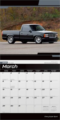2026 BrownTrout Chevy Super Sport 12" x 12" Monthly Wall Calendar (9798330707638)