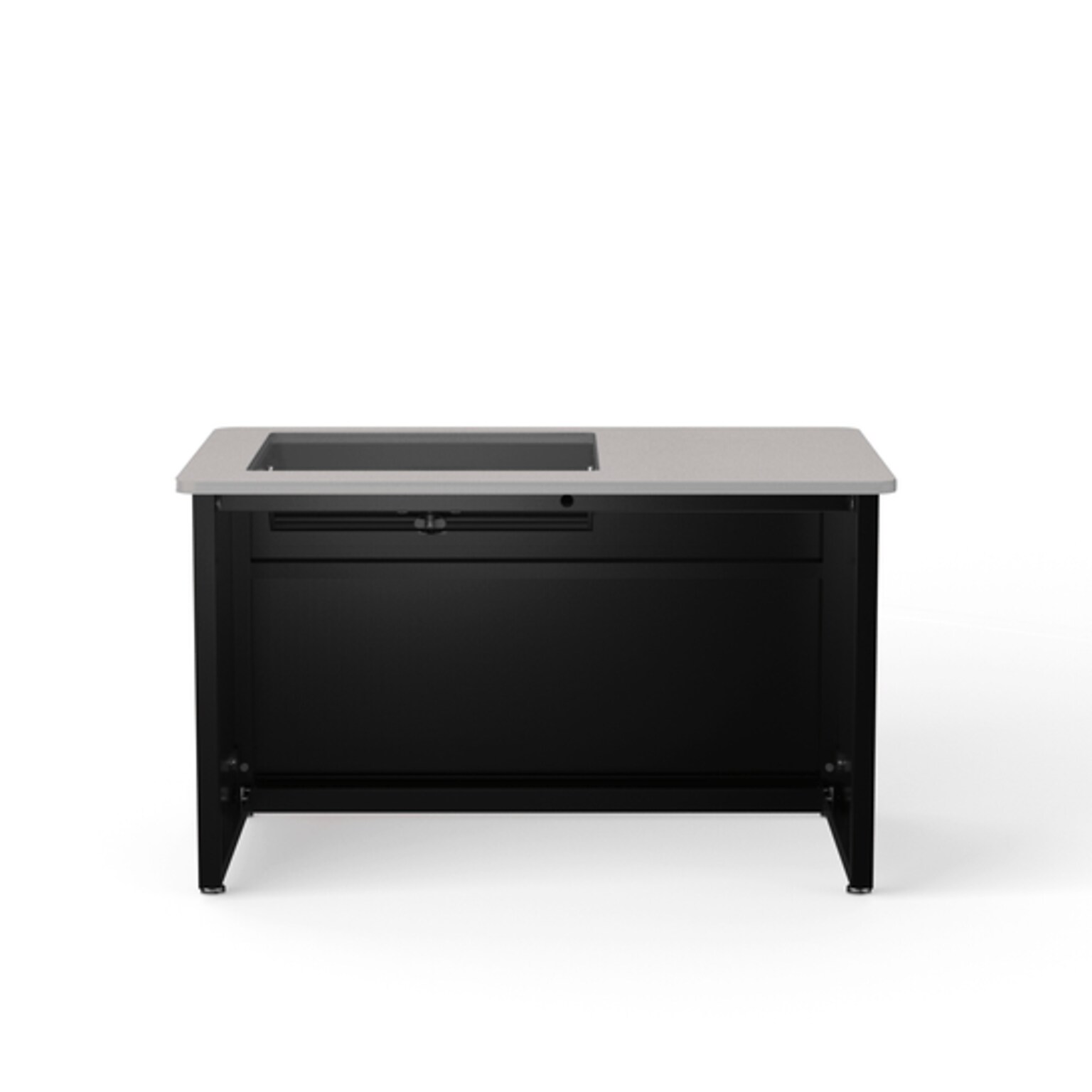 VersaDesk 48W Downview Computer Desk, Grey/Black (DV4830-BG)