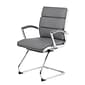 Boss CaressoftPlus Vinyl Guest Chair, Gray (B9479-GY)