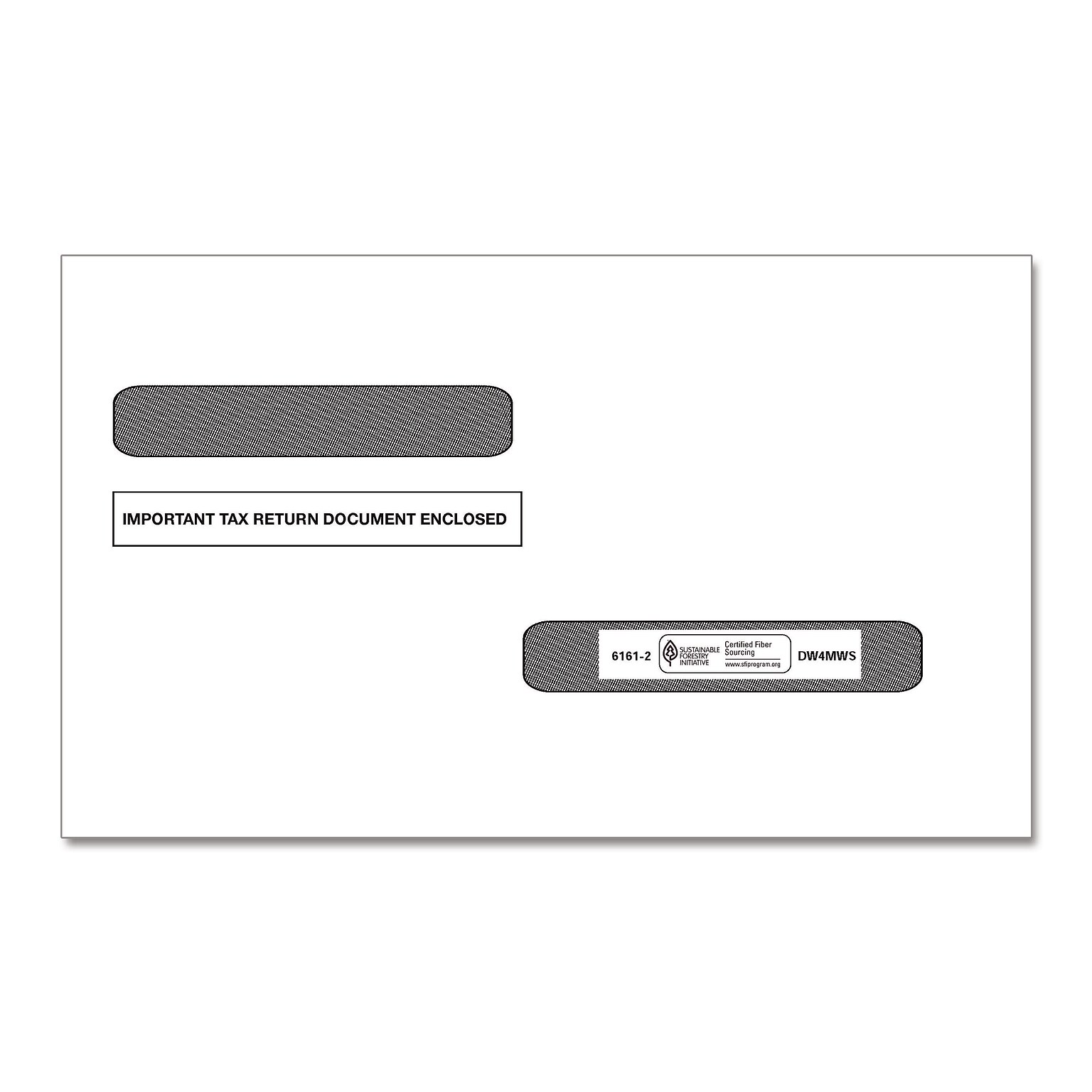 ComplyRight 2025 Double-Window Envelopes For 1099-R Tax Forms, 4-Up Box, Self-Seal, Pack Of 100