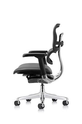 Eurotech Ergohuman Gen2 Mid Back Leather Swivel Chair, Black (LE10ERGLO-GEN2)