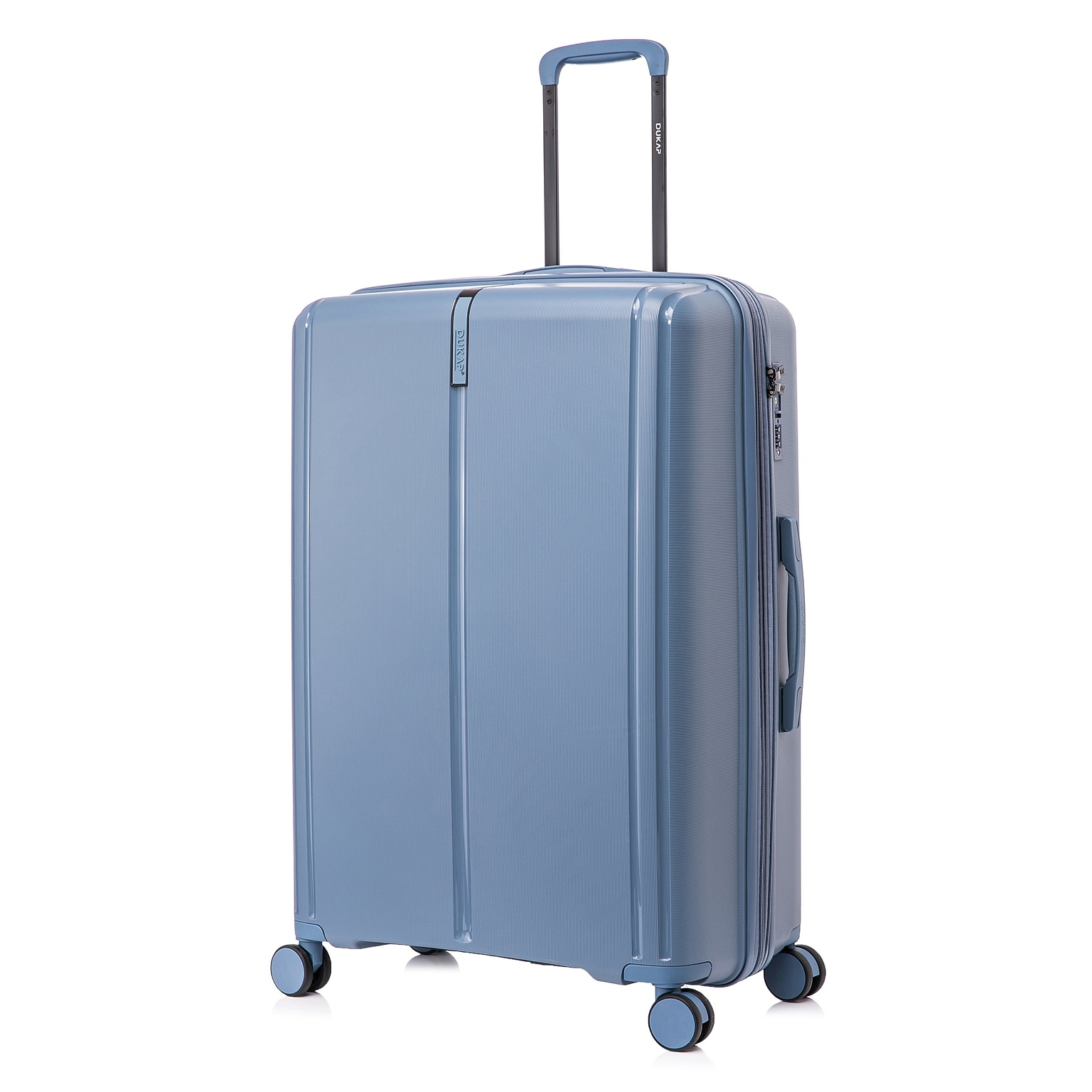 DUKAP Airley 29.92 Hardside Suitcase, 4-Wheeled Spinner, TSA Checkpoint Friendly, Blue (DKAIR00L-BLU)