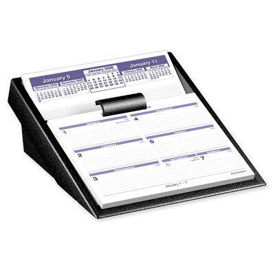 2027 AT-A-GLANCE Flip-A-Week 5.5 x 7 Weekly Desk Calendar, White/Purple (SW700X-00-27)