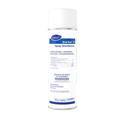 Diversey End Bac II Cleaner Disinfectant, Fresh Scent, 15 oz., 12/Carton (04832)