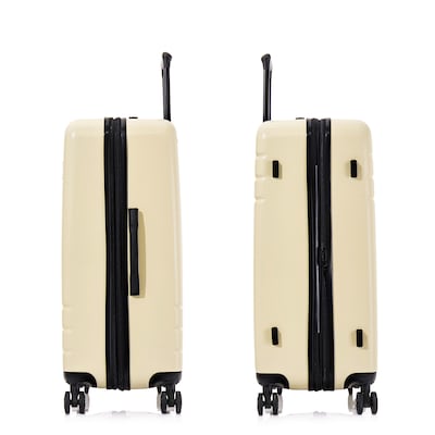 DUKAP Zahav 28.52" Hardside Suitcase, 4-Wheeled Spinner, TSA Checkpoint Friendly, Sand (DKZAH00L-SAN)