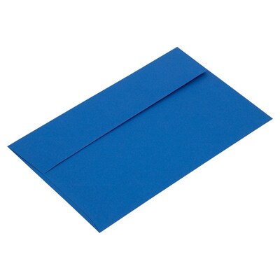 JAM Paper A10 Invitation Envelope 6" x 9 1/2", Presidential Blue, 50/Pack (563916912I)