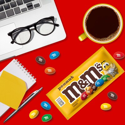 M&M's Peanut Milk Chocolate Pieces, 1.74 oz., 48/Box (MMM01232)