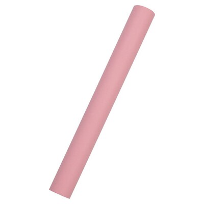JAM Paper Short Mini Roll Wrapping Paper, 26.3 sq. ft., Light Pastel Pink, 2/Pack(277013525263a)