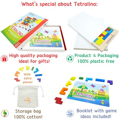 Extasticks Tetralino Double Premium Wooden Puzzle (EXAE3302)