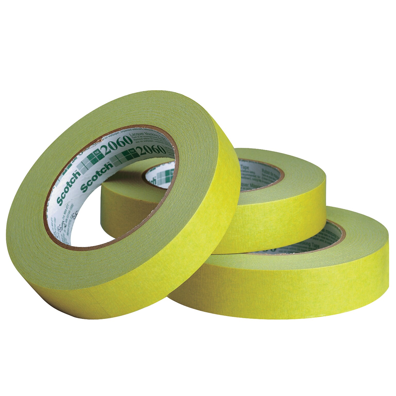 Scotch 2060 Heavy Duty Masking Tape, 2 x 60 yds., Green, 24/Carton (T9372060)