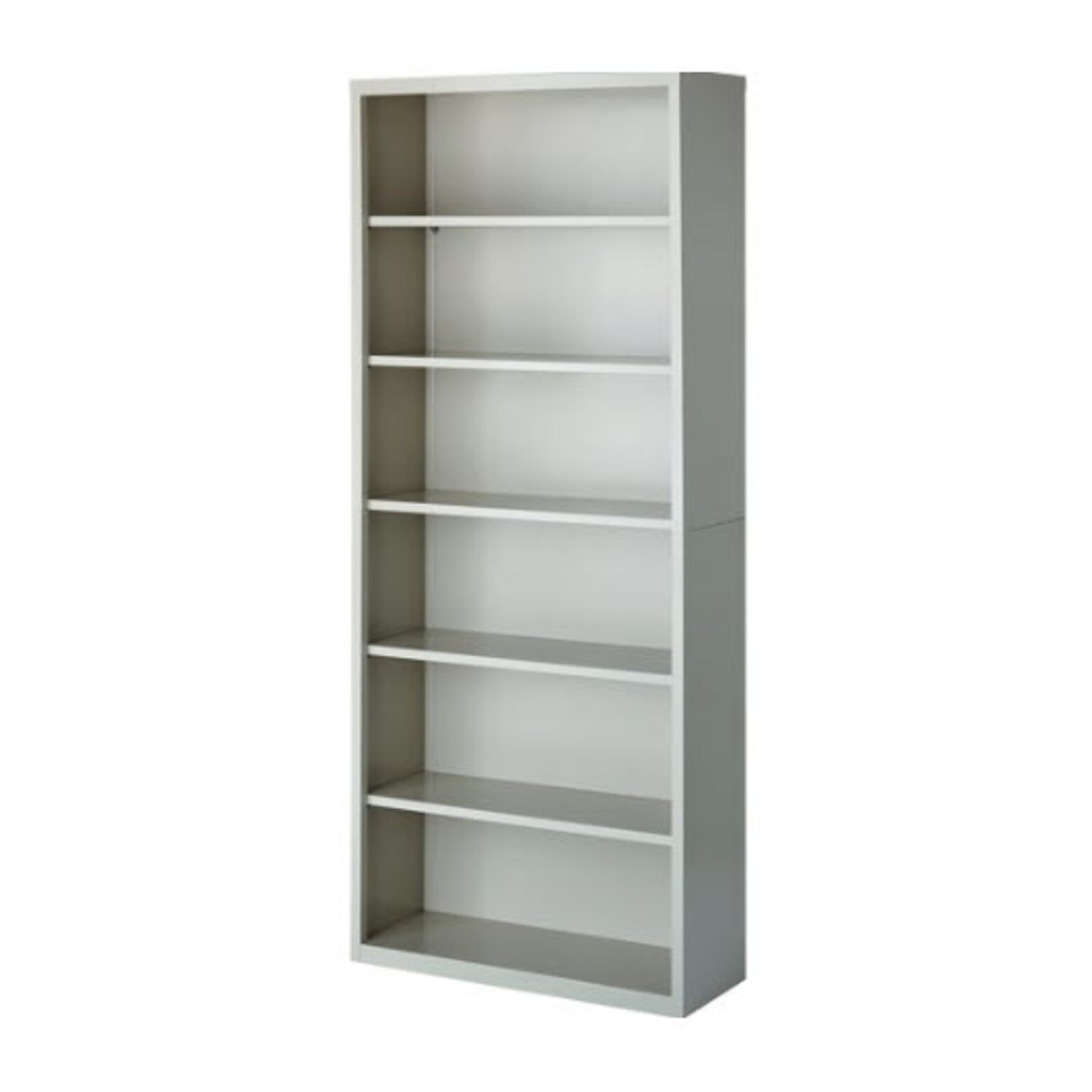 Lorell Fortress Series 6-Shelf 82 Bookcase, Light Gray (LLR41292)