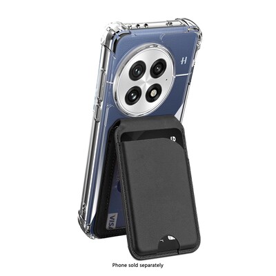 SaharaCase Venture Series MagSafe Wallet Case for OnePlus 13, Shock Absorbing, Clear/Scorpion Black (CP00799)