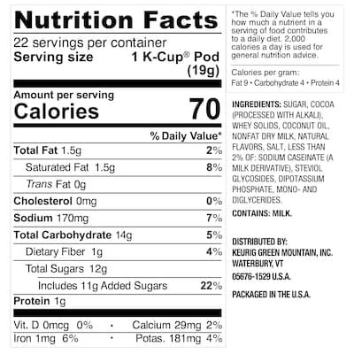 Swiss Miss Chocolate Hot Cocoa, Keurig® K-Cup® Pods, 88/Carton (12528)