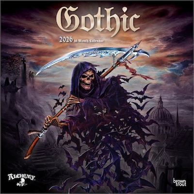 2026 BrownTrout Gothic Alchemy 12 x 12 Monthly Wall Calendar (9798330701292)
