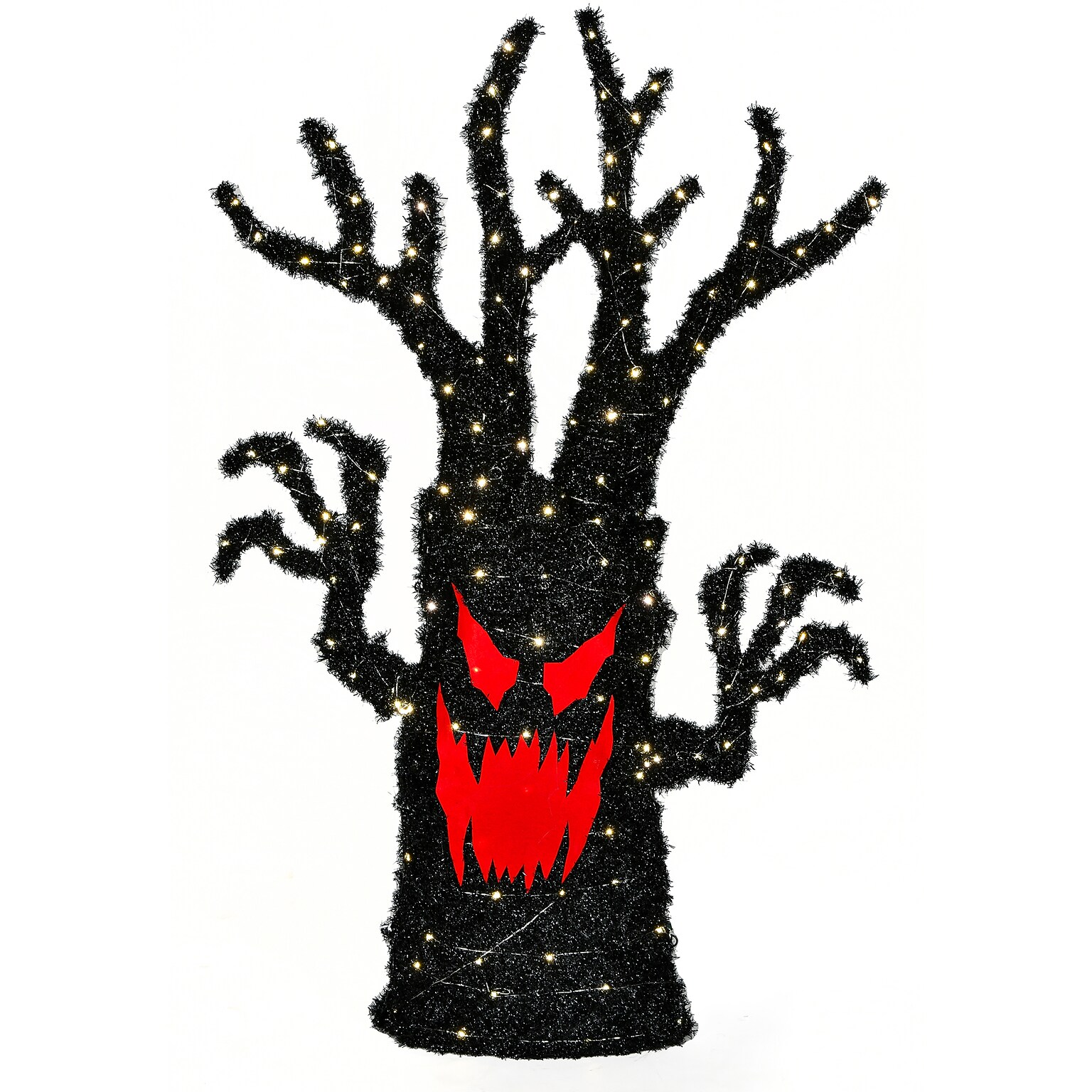 National Tree Company 48 Pre-Lit Frightening Face Halloween Tree (MZ17-HS21B124-1)