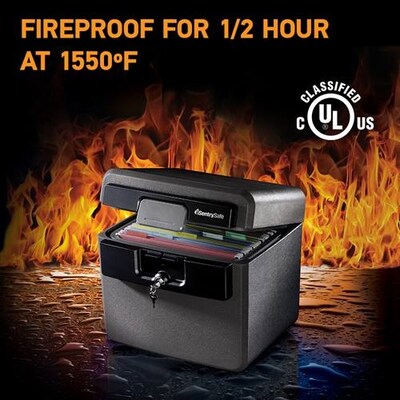 SentrySafe Plastic Fire/Waterproof Safe with Key, 0.65 cu. ft. (HD4100)