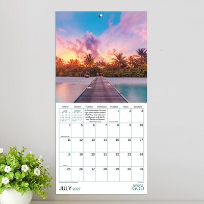 2027 TF Publishing Paths to God 7" x 7" Monthly Wall Calendar, Multicolored (27-2005)