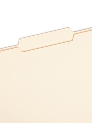 Smead File Folders, 1/3-Cut Tab, Center Position, Legal Size, Manila, 100/Box (15332)