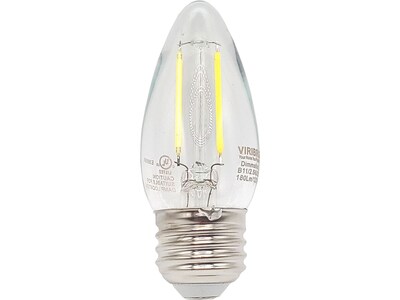 Viribright 2.5-Watt Daylight LED Candle Candelabra Bulb, Dozen (650191-12)