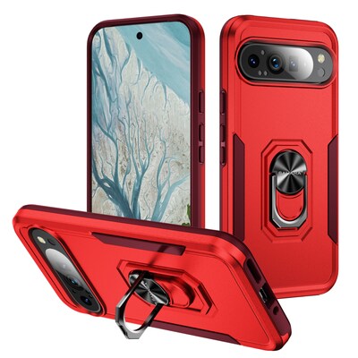 SaharaCase Raider Phone Case for Google Pixel 9 Pro XL, Shock Absorbing, Viper Red (CP00611)