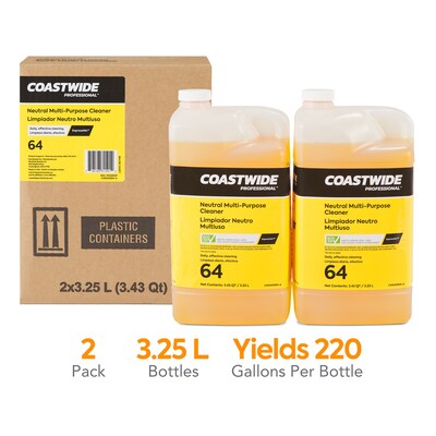 Coastwide Professional Multi-Purpose Neutral Cleaner 64 Concentrate for ExpressMix, 3.25L, 2/CT (CW6
