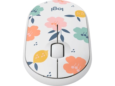 Logitech M340 Wireless Ambidextrous Optical USB Mouse, Floral Bouquet (910-007280)