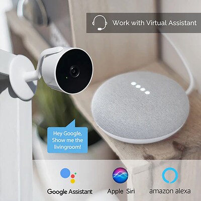 eco4life Wi-Fi FHD Smart IP Security Camera, White (SC-RIPC-8C)