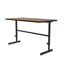 Correll 30W Rectangular Adjstable Standing Desk, Medium Oak (CST3060TF-06)