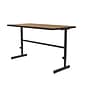 Correll 30"W Rectangular Adjstable Standing Desk, Medium Oak (CST3060TF-06)