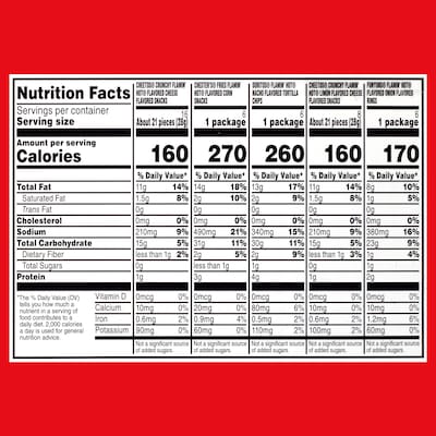 Frito Lay Flamin' Hot Mix Variety Pack, 30 Bags/Pack (295-00007)