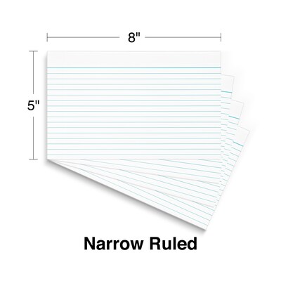 4x6 Ruled Index Cards. Staples Brand (New) 500 Cards. Sealed.