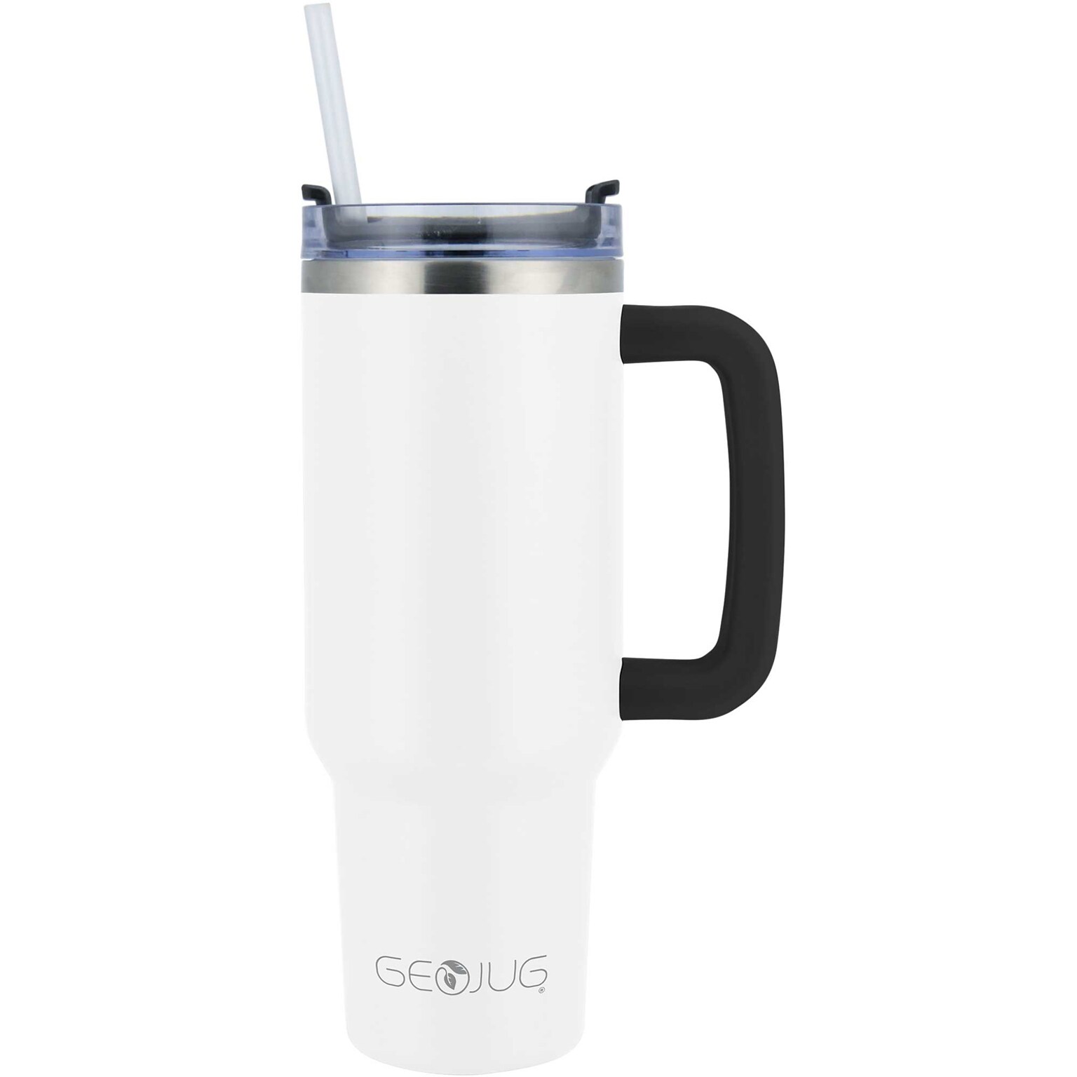 Brentwood Geojug Stainless Steel Double Walled Tumbler Cup, 40 oz., Cream (CMB-1200CRM)