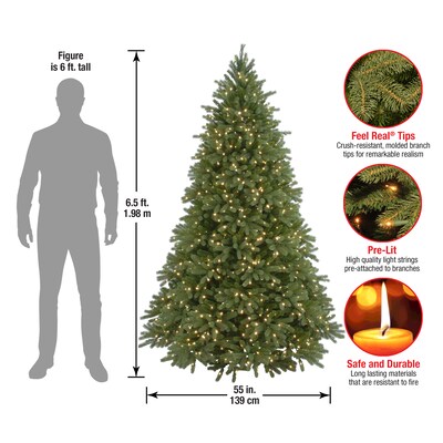 National Tree Company Jersey Fraser Fir Artificial Christmas Trees PEJF1-300-65