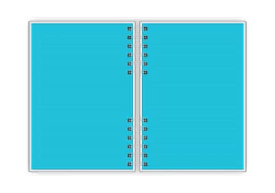 Astrobrights Twin Wire Journal, 6.5" x 8.25", Assorted Colors, 180 Pages, 2/Pack (91556)