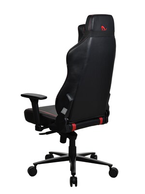 Arozzi Vernazza SoftPU Faux Leather Ergonomic Racing Gaming Chair, Black/Red (VERNAZZA-SPU-RED)