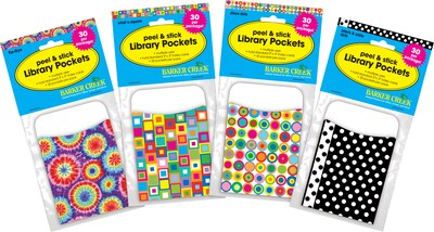 Barker Creek Classic Patterns Library Pockets, 5.125" x 3.5", 120/Set (4064)