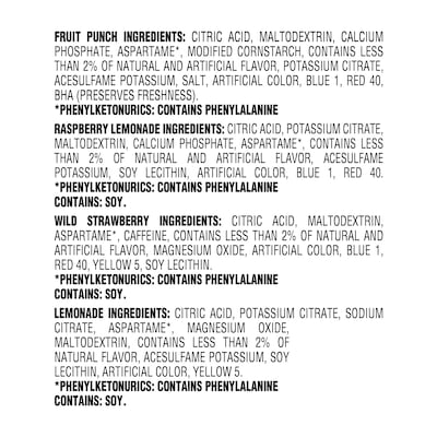 Crystal Light Sugar-Free Variety Pack, 60 Packets/Pack (220-02054)