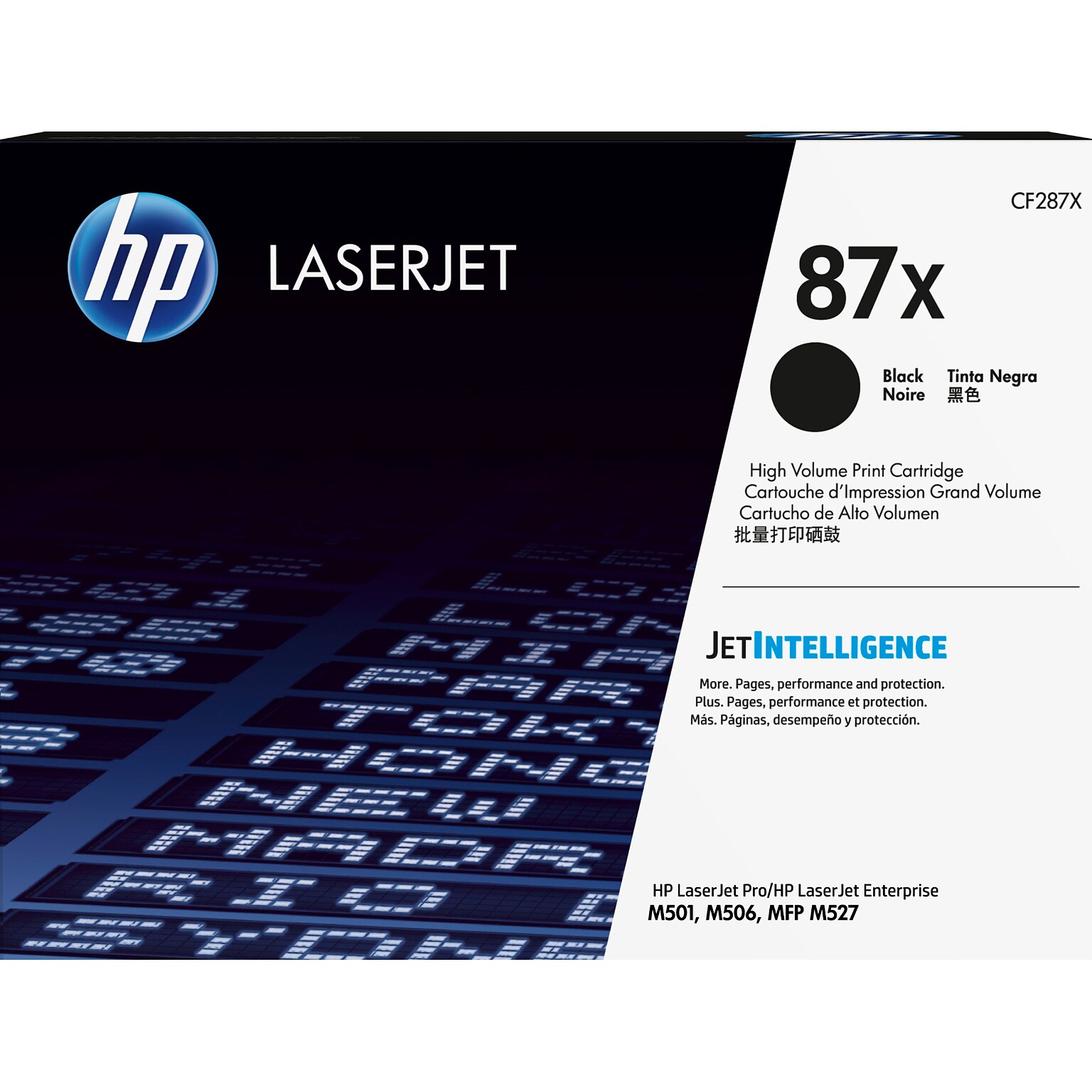 HP 87X Black High Yield Toner Cartridge, Prints Up to 18,000 Pages (CF287X)