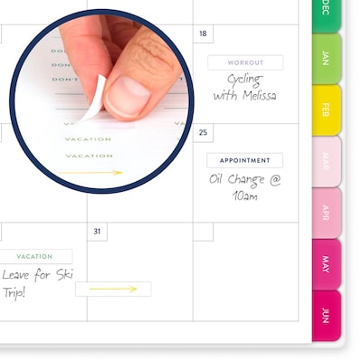2026-2027 AT-A-GLANCE Simplified by Emily Ley Happy Stripe 8.5" x 11" Academic Weekly & Monthly Planner (EL49-905A-27)
