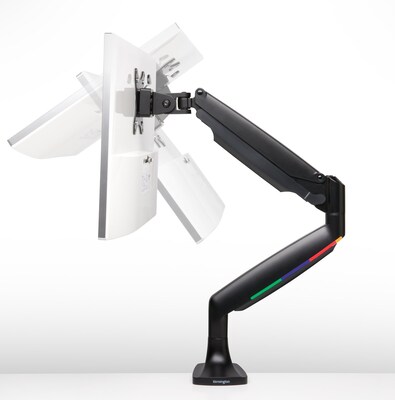 Kensington SmartFit One-Touch Height Adjustable Single Monitor Arm, Up to 34" Monitor, Black (K59600WW)