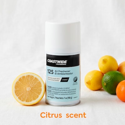 Coastwide Professional Aerosol Air Freshener Refill, Citrus Blast Scent, 7 Oz., 6/Carton