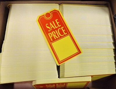 Nahanco 4.75" Sale Price Tag, Red/Yellow, 1000/Box (SALE)