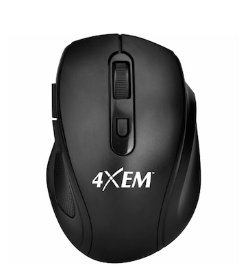 4XEM Wireless Optical Mouse, Black (4XWLSMS1)