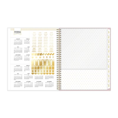 2026 Blue Sky Day Designer Ashley Cottage 11" x 8.5" Weekly & Monthly Personal Organizer, Plastic Cover (154674)