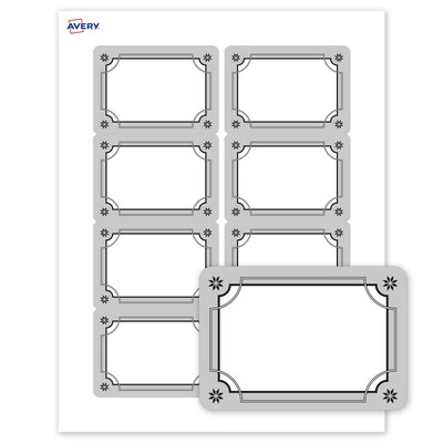 Avery Rectangle Multipurpose Labels, 2-1/3 x 3-3/8, White, 80/Pack (19479370600)
