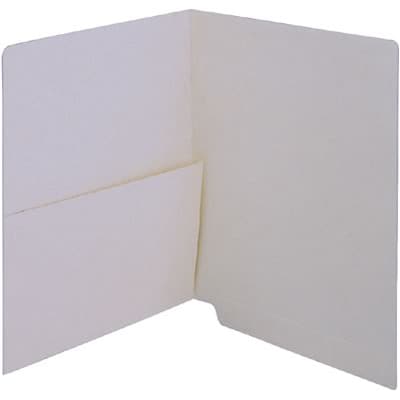 Medical Arts Press® Colored End-Tab Half Pocket Folders; Grey