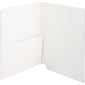 Medical Arts Press® Colored End-Tab Half Pocket Folders; White