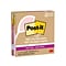 Post-it Recycled Super Sticky Notes, 4 x 4, Wanderlust Pastels Collection, Lined, 70 Sheet/Pad, 3